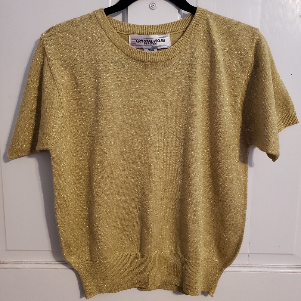 Gold metallic sweater